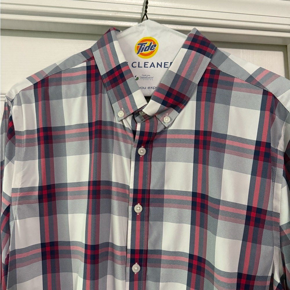 Express Performance plaid button up - Picture 2 of 2